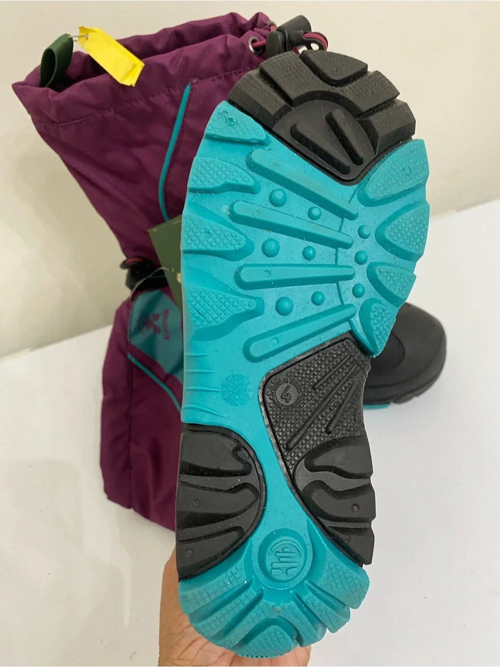Kamik Purple and Teal Kids' Snow Boots
